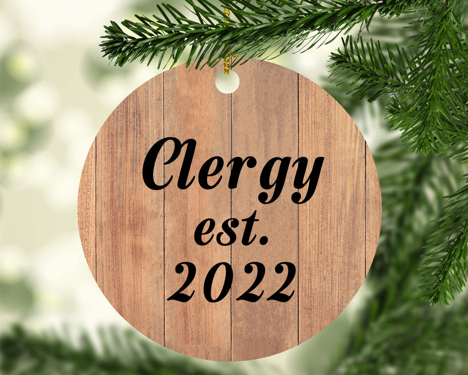 Clergy Established Est. 2022 - Circle Ornament C