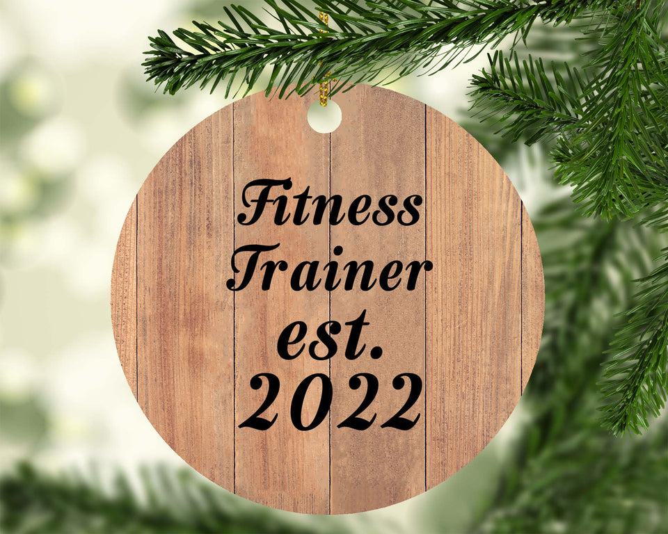 Fitness Trainer Established Est. 2022 - Circle Ornament C