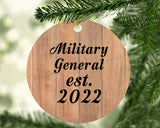 Military General Established Est. 2022 - Circle Ornament C