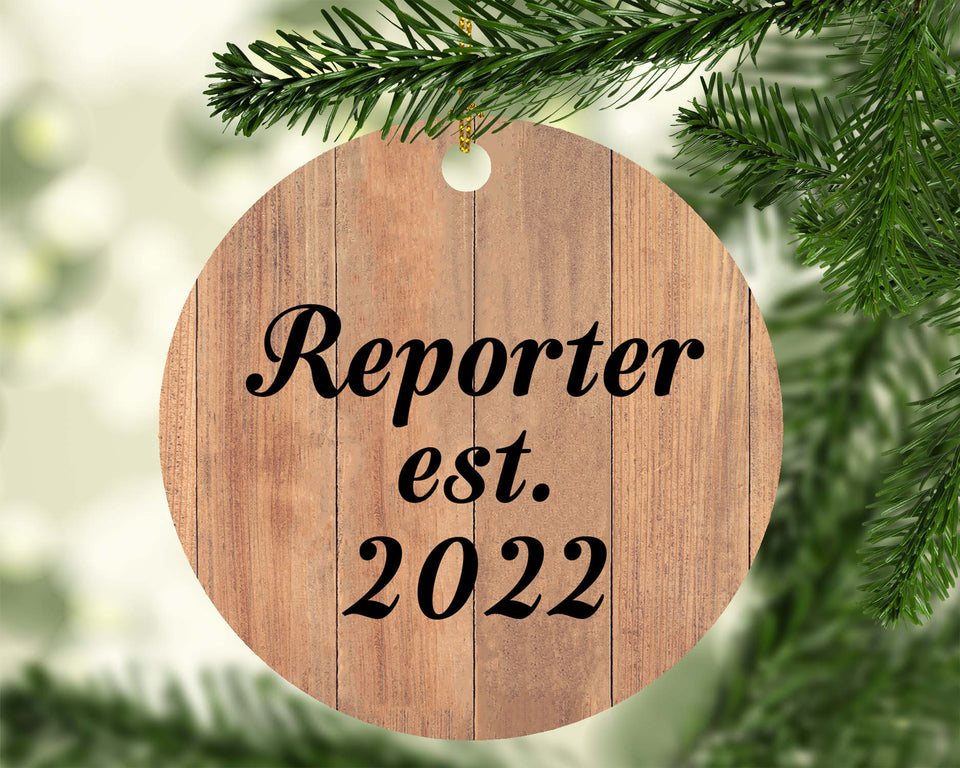 Reporter Established Est. 2022 - Circle Ornament C