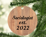 Sociologist Established Est. 2022 - Circle Ornament C