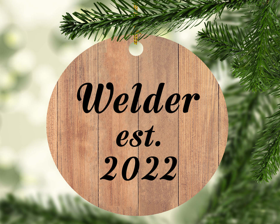 Welder Established Est. 2022 - Circle Ornament C