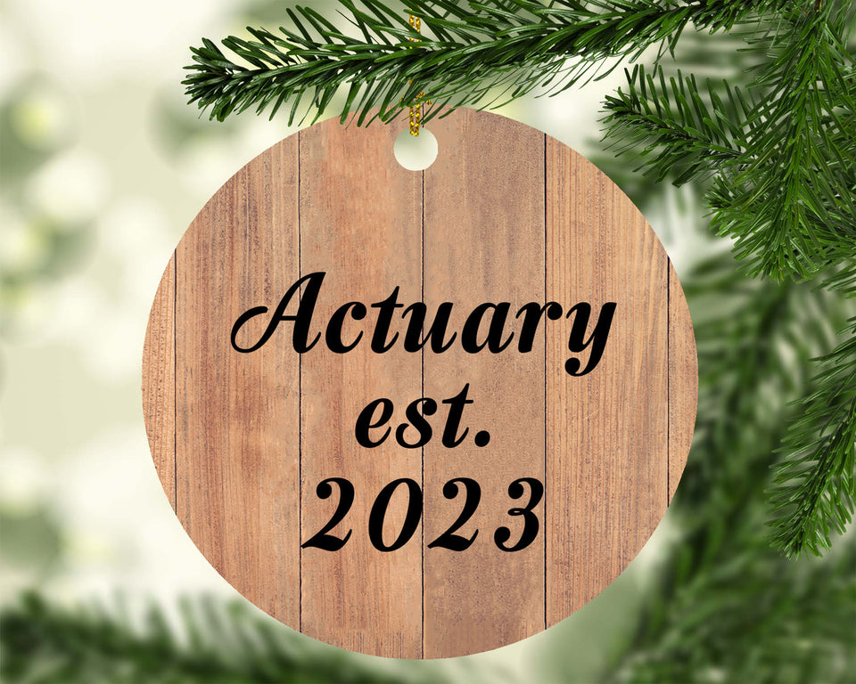 Actuary Established Est. 2023 - Circle Ornament C
