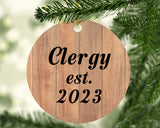 Clergy Established Est. 2023 - Circle Ornament C