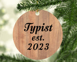 Typist Established Est. 2023 - Circle Ornament C