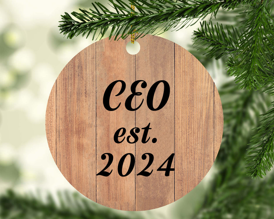CEO Established Est. 2024 - Circle Ornament C