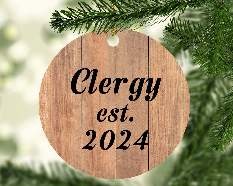 Clergy Established Est. 2024 - Circle Ornament C