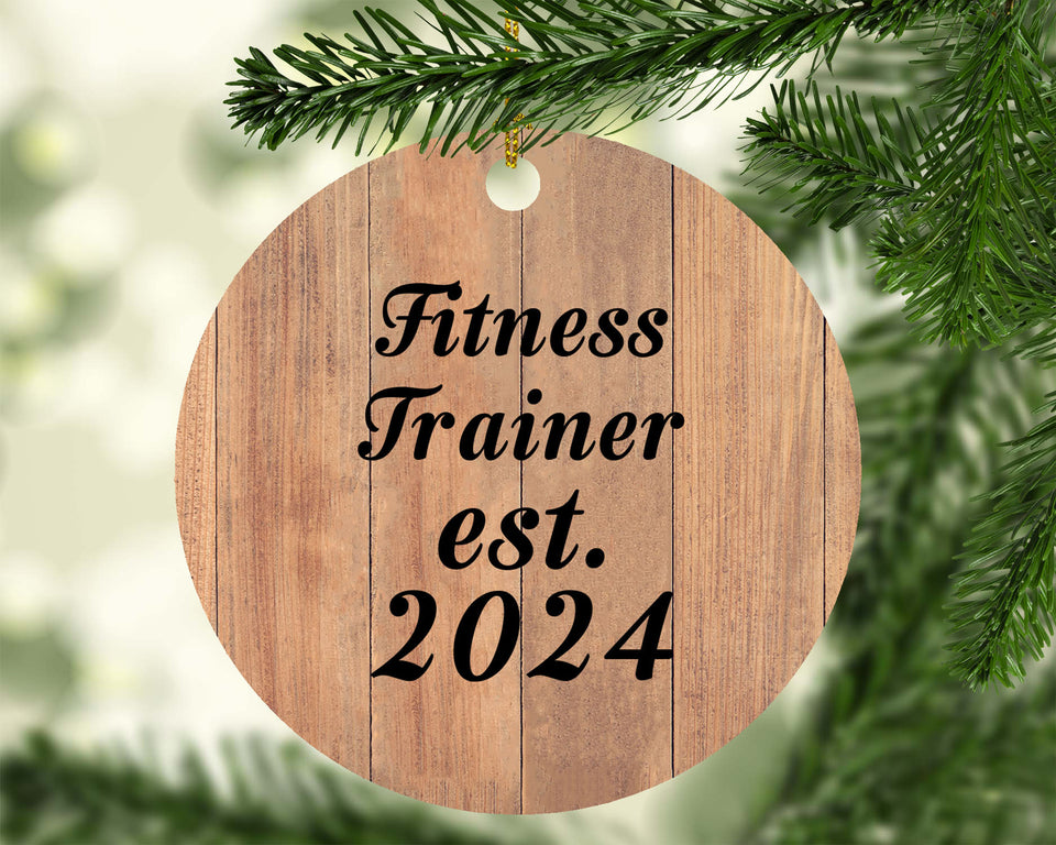Fitness Trainer Established Est. 2024 - Circle Ornament C
