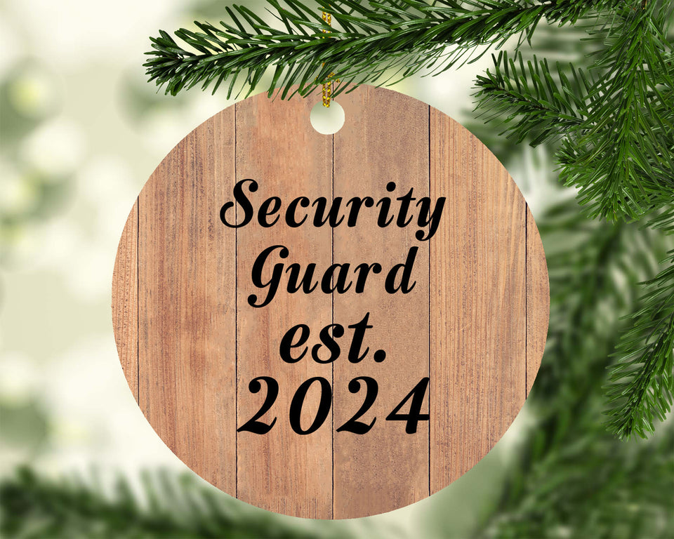 Security Guard Established Est. 2024 - Circle Ornament C