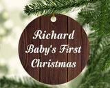 Richard Baby's First Christmas - Circle Ornament D
