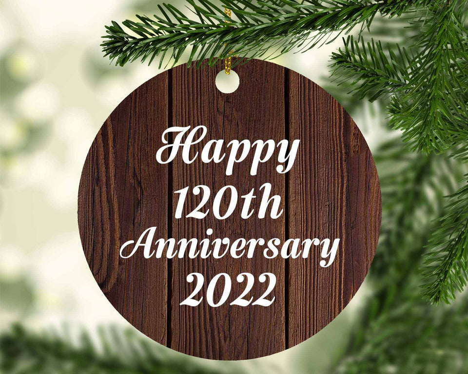 Happy 120th Anniversary 2022 - Circle Ornament D