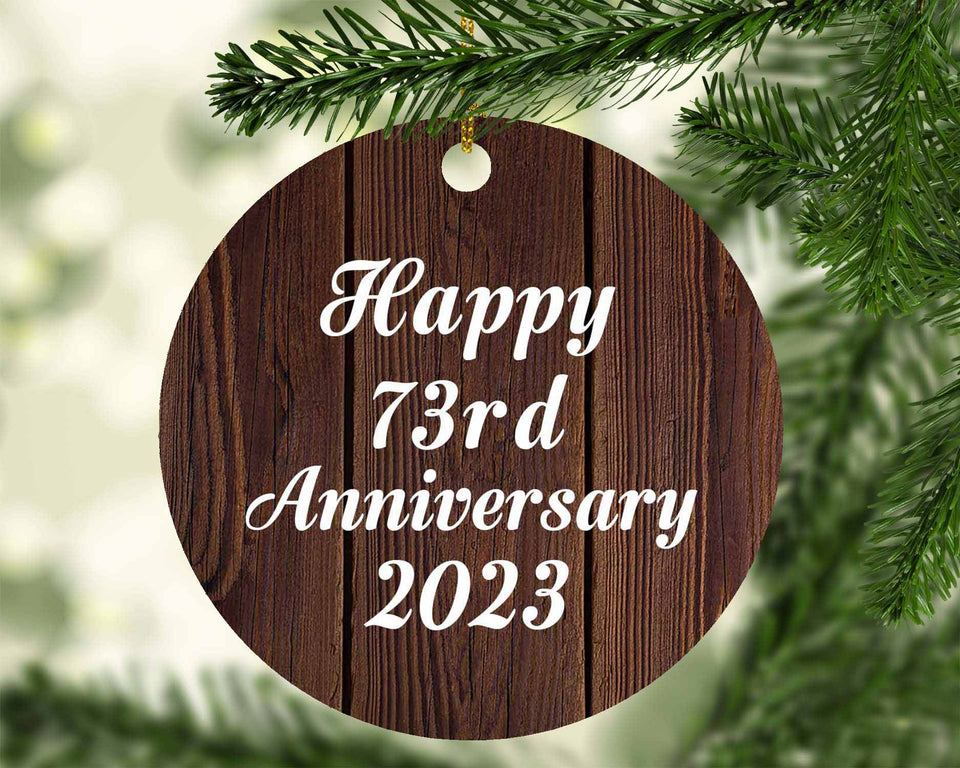 Happy 73rd Anniversary 2023 - Circle Ornament D