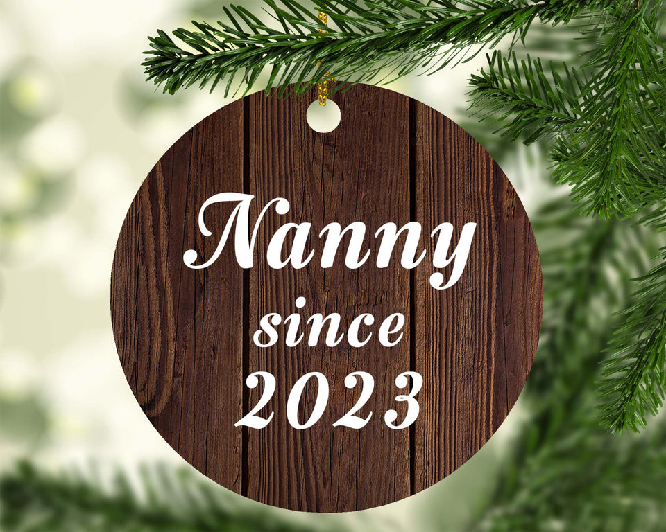 Nanny Since 2023 - Circle Ornament D