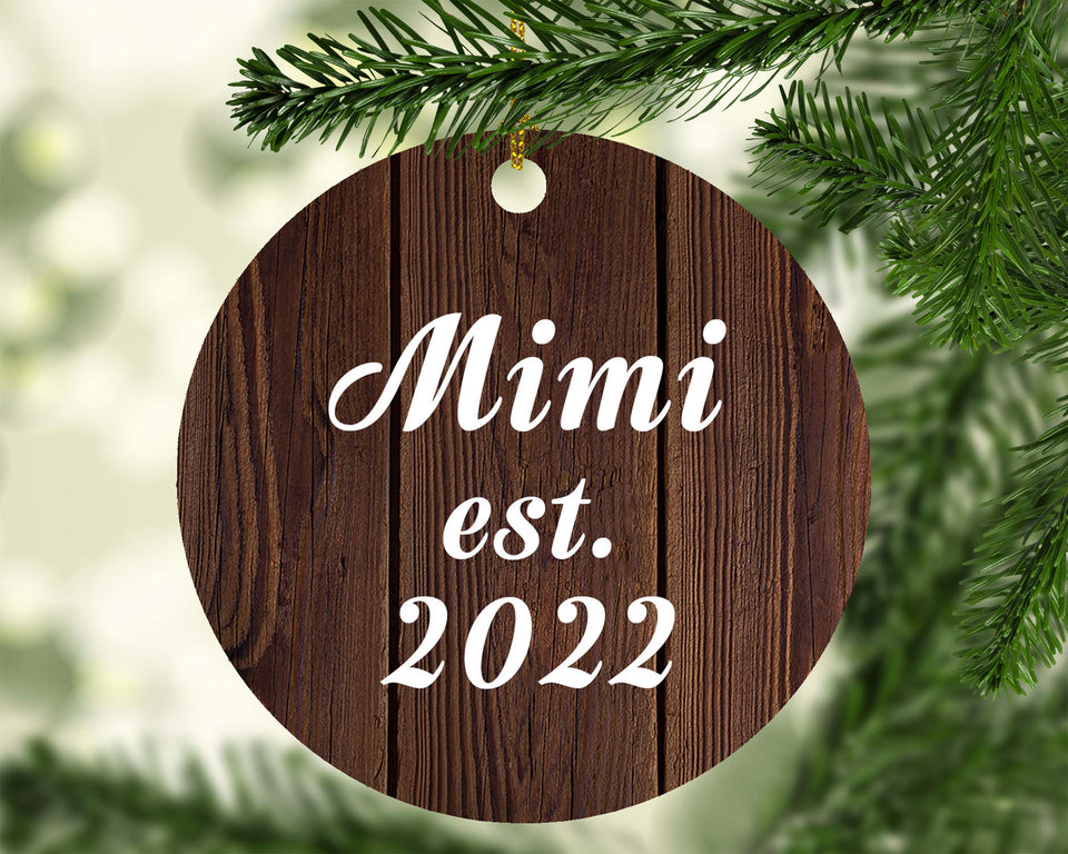 Mimi Established EST. 2022 - Circle Ornament D