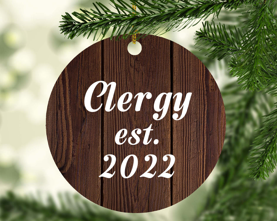 Clergy Established Est. 2022 - Circle Ornament D
