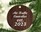 Air Traffic Controller Established Est. 2023 - Circle Ornament D