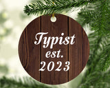 Typist Established Est. 2023 - Circle Ornament D