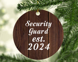 Security Guard Established Est. 2024 - Circle Ornament D