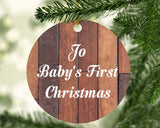 Jo Baby's First Christmas - Circle Ornament E