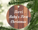 Terri Baby's First Christmas - Circle Ornament E