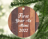First Year As Mimi 2022 - Circle Ornament E