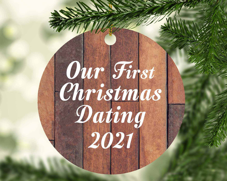 Our First Christmas Dating 2021 - Circle Ornament E