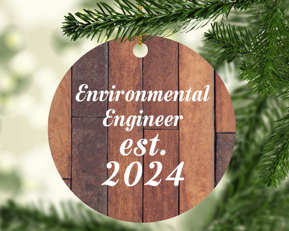 Environmental Engineer Established Est. 2024 - Circle Ornament E
