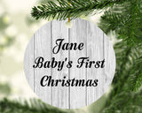 Jane Baby's First Christmas - Circle Ornament F