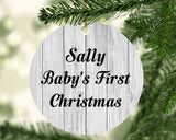Sally Baby's First Christmas - Circle Ornament F