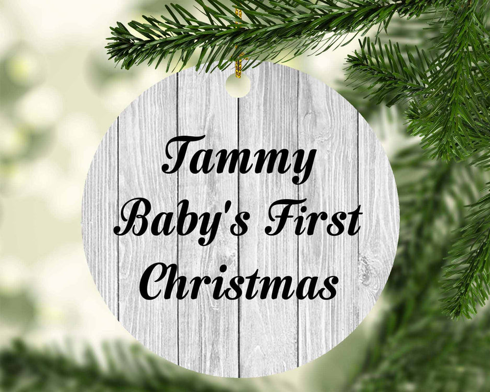 Tammy Baby's First Christmas - Circle Ornament F