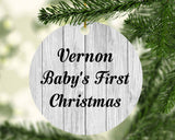 Vernon Baby's First Christmas - Circle Ornament F