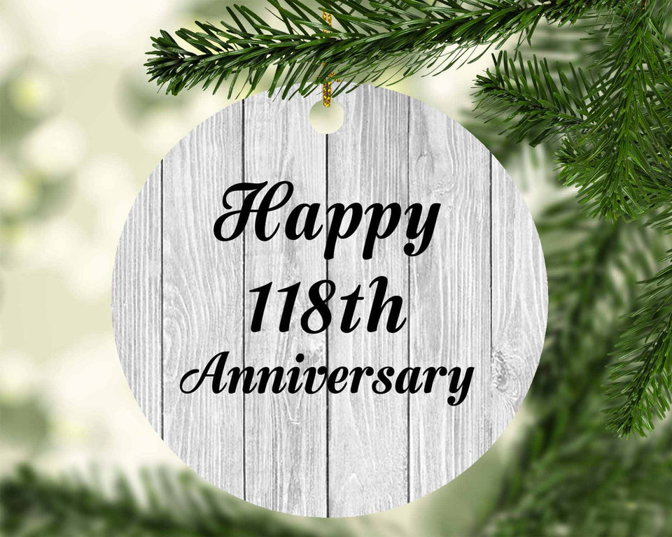 Happy 118th Anniversary - Circle Ornament F