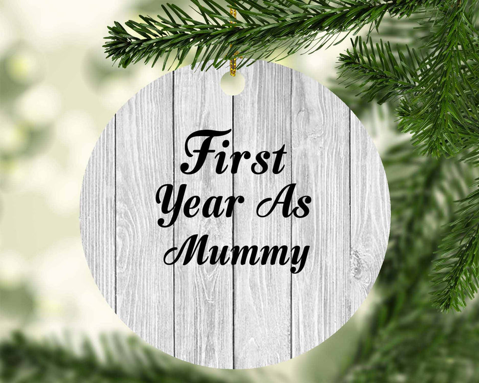 First Year As Mummy - Circle Ornament F