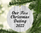 Our First Christmas Dating 2022 - Circle Ornament F