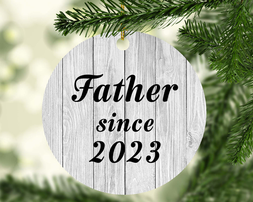 Father Since 2023 - Circle Ornament F