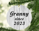 Granny Since 2023 - Circle Ornament F