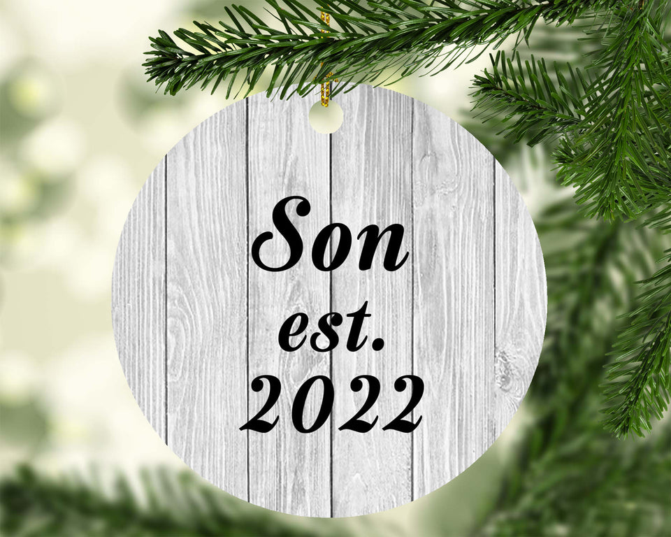 Son Established Est. 2022 - Circle Ornament F