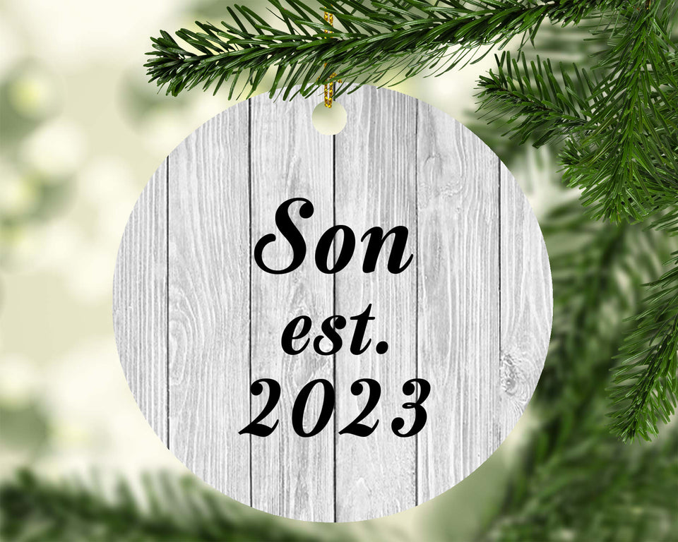Son Established Est. 2023 - Circle Ornament F