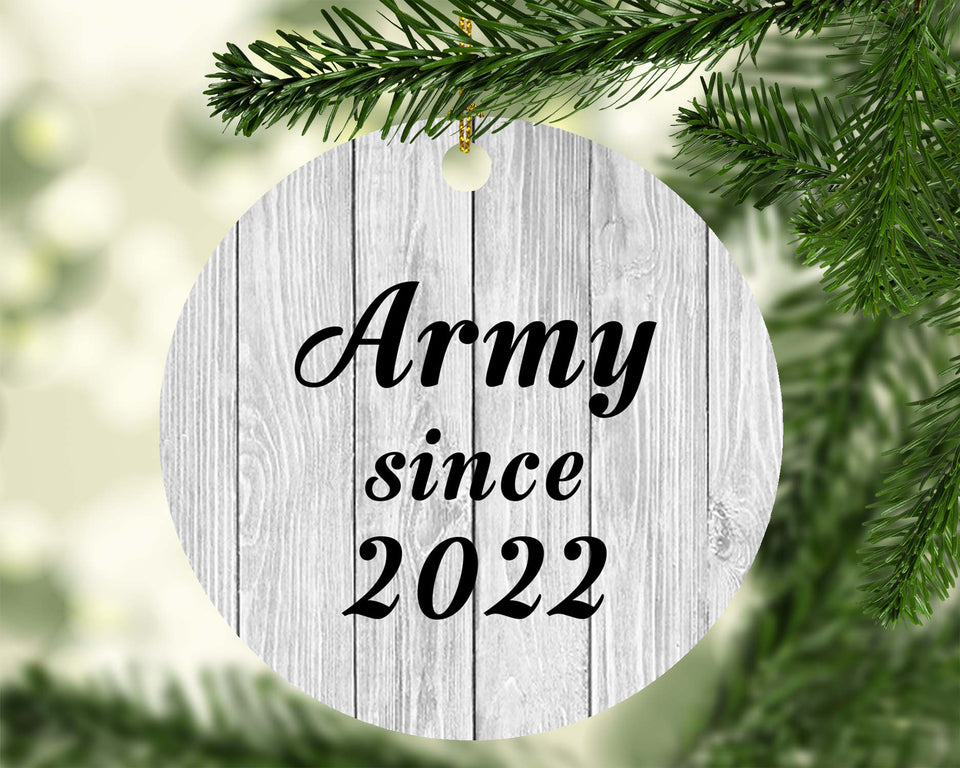 Army Since 2022 - Circle Ornament F