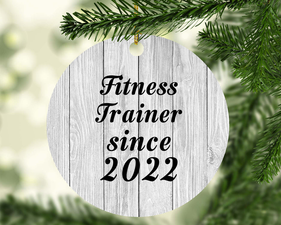 Fitness Trainer Since 2022 - Circle Ornament F