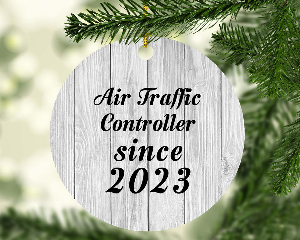 Air Traffic Controller Since 2023 - Circle Ornament F