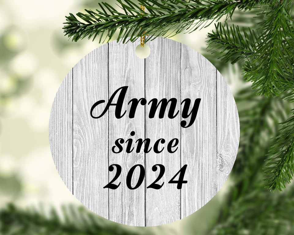 Army Since 2024 - Circle Ornament F