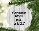 Corrections Officer Established Est. 2022 - Circle Ornament F