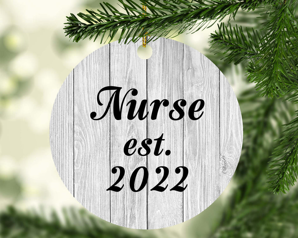 Nurse Established Est. 2022 - Circle Ornament F