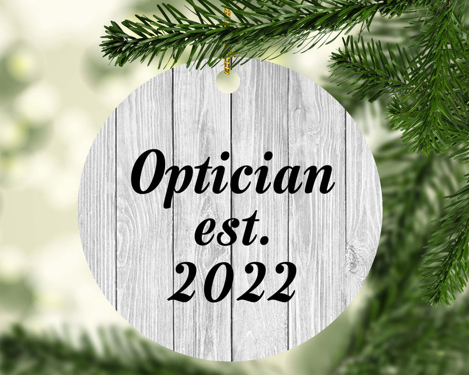 Optician Established Est. 2022 - Circle Ornament F
