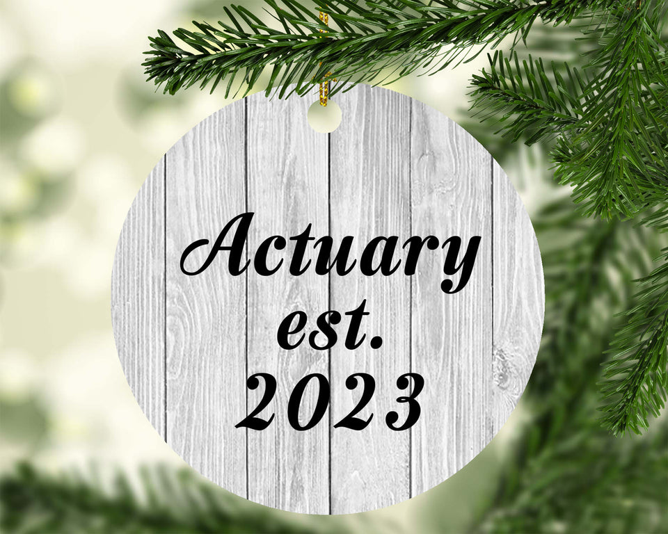Actuary Established Est. 2023 - Circle Ornament F