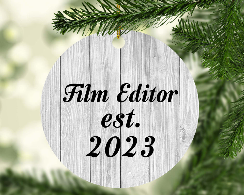 Film Editor Established Est. 2023 - Circle Ornament F