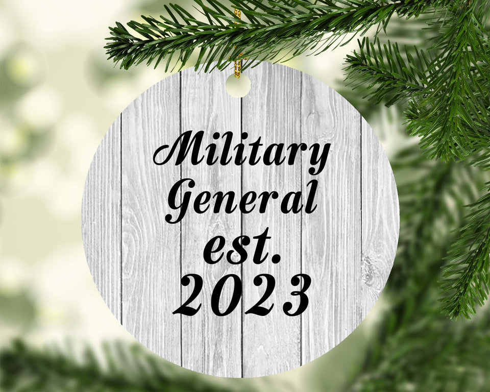 Military General Established Est. 2023 - Circle Ornament F