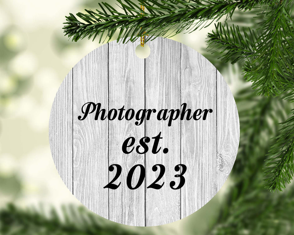Photographer Established Est. 2023 - Circle Ornament F