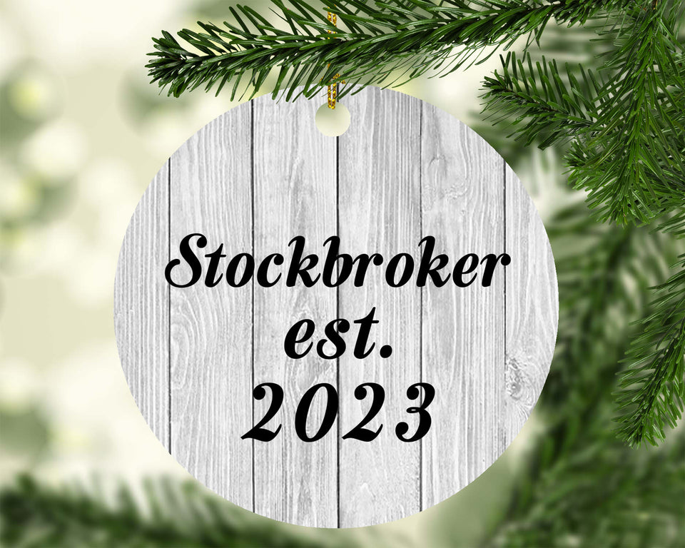 Stockbroker Established Est. 2023 - Circle Ornament F